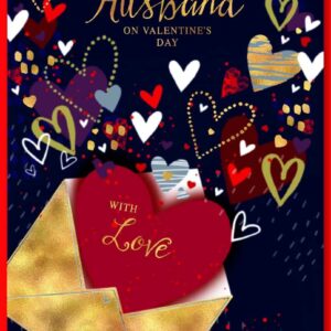 Valentine's Day Card Husband - Envelope of Hearts