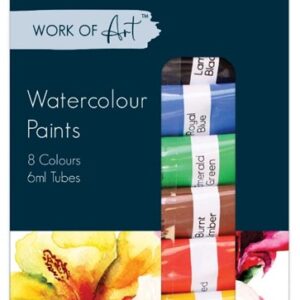 Work of Art Water Colour Paints Tubes 8 x 6ml