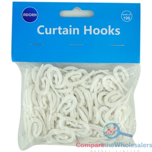 100PC CURTAIN HOOKS