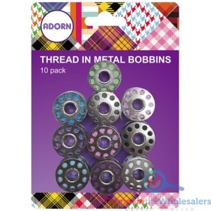 10PC Thread in Metal Bobbins