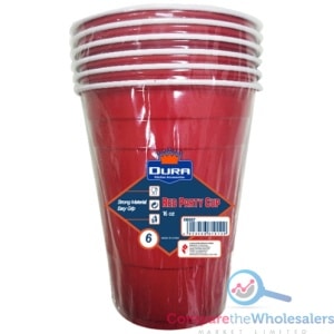 16oz Red Reusable Cup 6pk