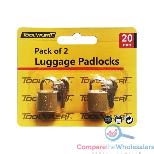 20mm Luggage Padlocks 2pk