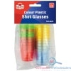 20PK Reusable SHORT GLASSES COLORED