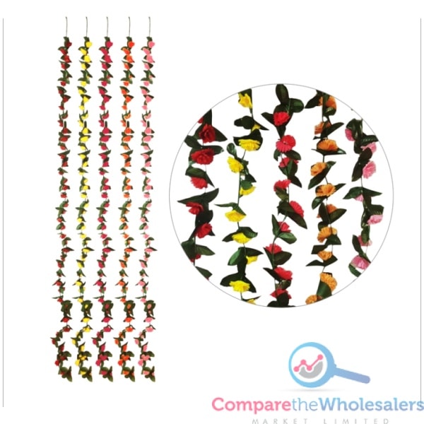 2.2m 50 Flowers Garland