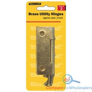 2PC Brass Hinges 2''