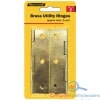 2PC Brass Hinges 3''