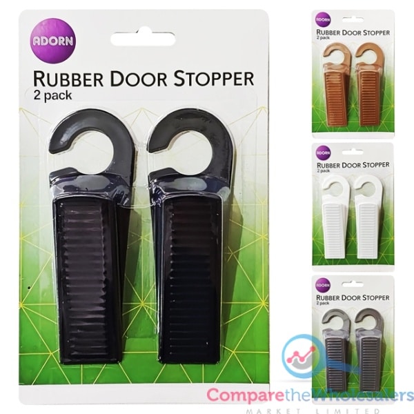 2pk Rubber Door Stopper