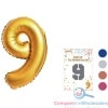 32" Giant Foil Number 9 Balloon