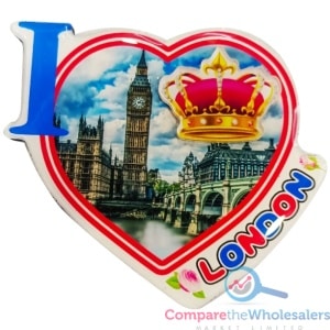 3D Fridge Magnet-HEART CROWN16