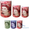 3PCS SET POUND TIN MONEY BOX