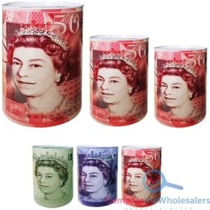 3PCS SET POUND TIN MONEY BOX