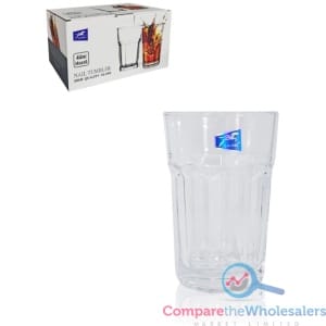 410ml Glass Tumbler 13x8.5cm 6pk