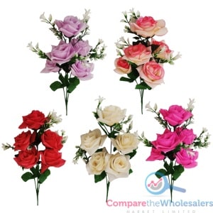 5 Head 2 Tone Rose Bunch