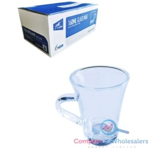 6pcs Glass Cup 160ml (7/5.2x9.5cm)