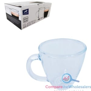 6pcs Glass Cup 310ml (9x10.5cm)