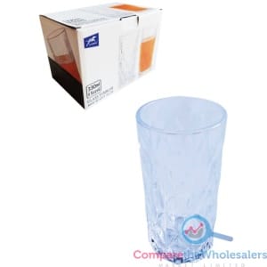 6pcs Glass Cup 330ml 14.5x7.2cm