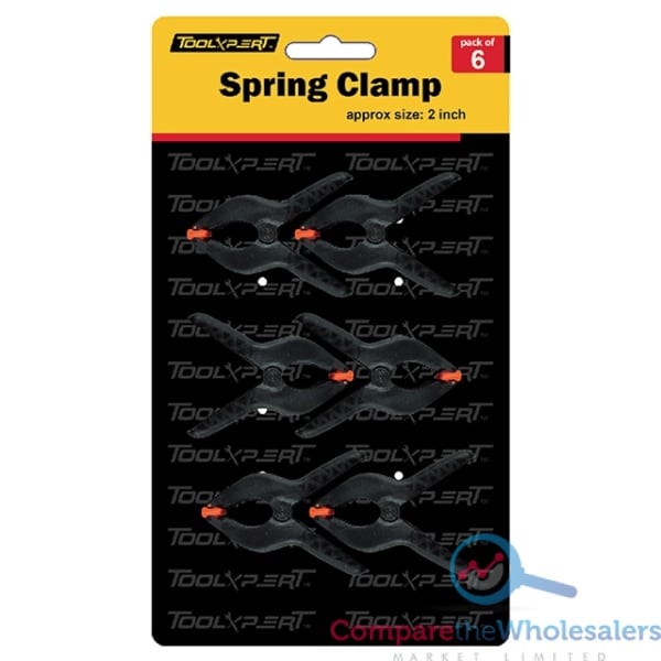 6pk 2" Spring Clamp