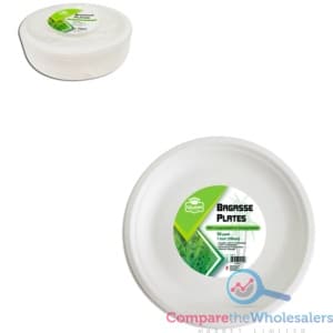 7inch Bagasse Plate 50pk