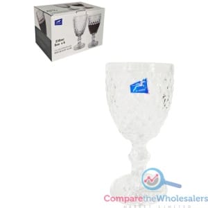 8oz 230ml Glass Goblet 6pk