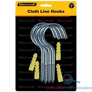 8pc Cloth Line Hooks