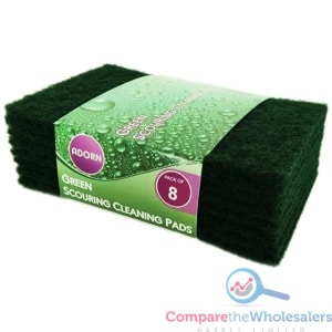 8pk Green Scrub Cleaning Pads