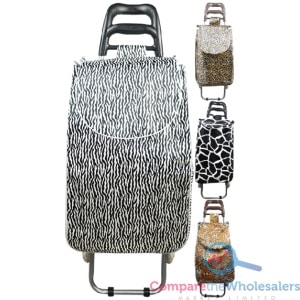 Animal Print Satin Shopping Trolley