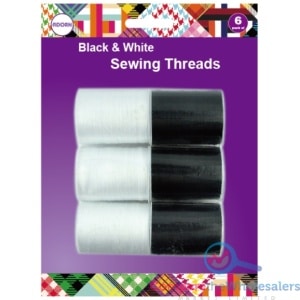 B/W SEWING THREAD 6pk