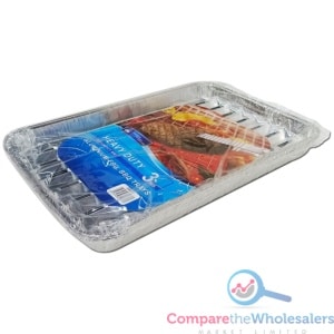 BBQ Tray 3pk 33.8*23*2.5cm