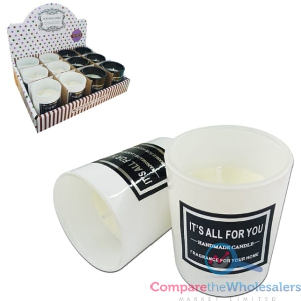 Black/White Jar Scented Candle