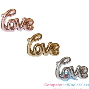 Chrome Figurine Ornament LOVE 12*8cm