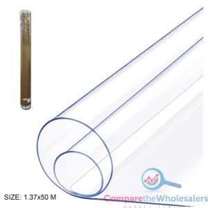 Clear PVC Table Cloth 1.37x50M