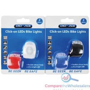 Click-on LEDs Bike Lights 2pk