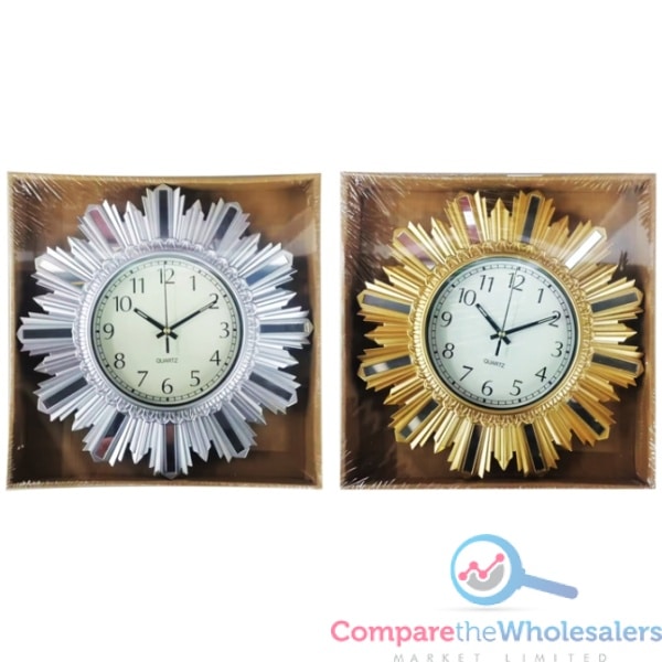 Decorated Wall Clock 35cm