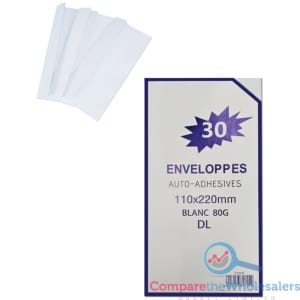 DL White Envelope 30pk