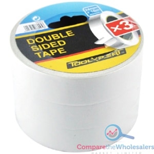 Double Sided Tape 24mm X 10m 3pk