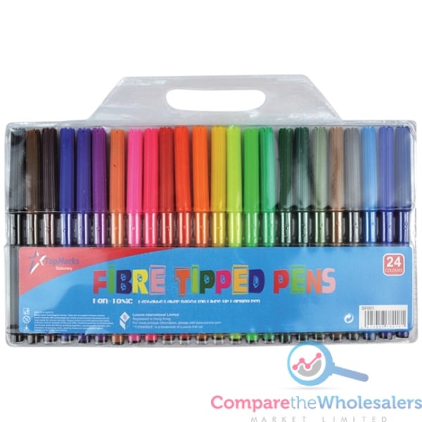 Fibre Tipped Pens 24pk