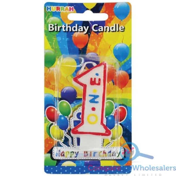 HB Number Candle 1