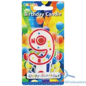 HB Number Candle 9