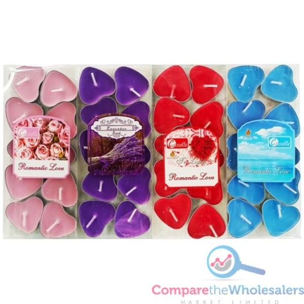 Heart Shape Tea Light 10pk