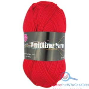 Knitting Wools Red 80g