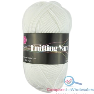 Knitting Wools White 80g