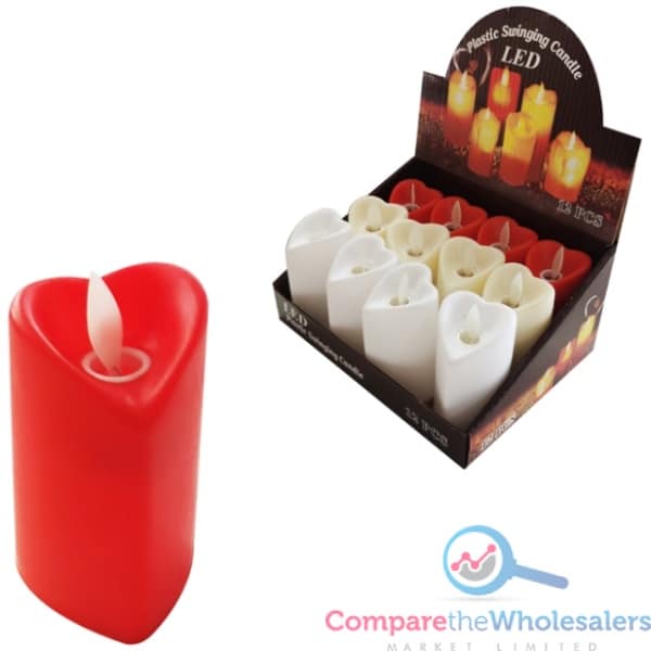 LED Heart Candle 5*9cm