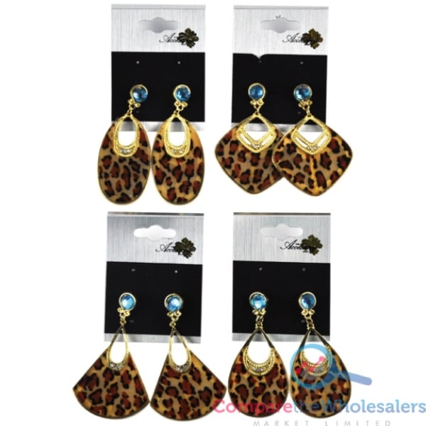 Lepoard Print Earrings