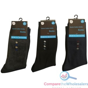 MEN＇S COTTON ANKLE SOCKES 2 PAIRS