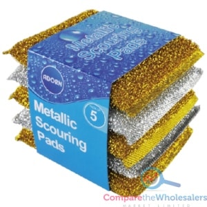 Metallic Scouring Pads 5pk