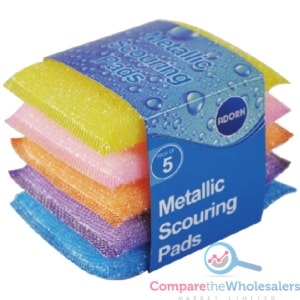 Mixed Colours Scouring Pads 5pk