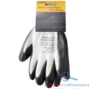  Nitrile Coated Nylon Work Gloves