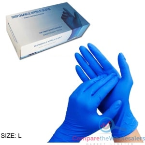 Nitrile Disposable Gloves 100pk L