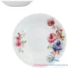 Opal Glass Floral Soup Plate 8.5inch