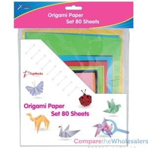 ORIGAMI PAPER SET 80 SHEETS